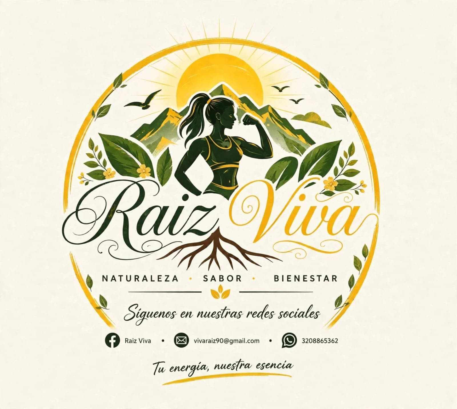 Emblema Raíz Viva: naturaleza, sabor y bienestar